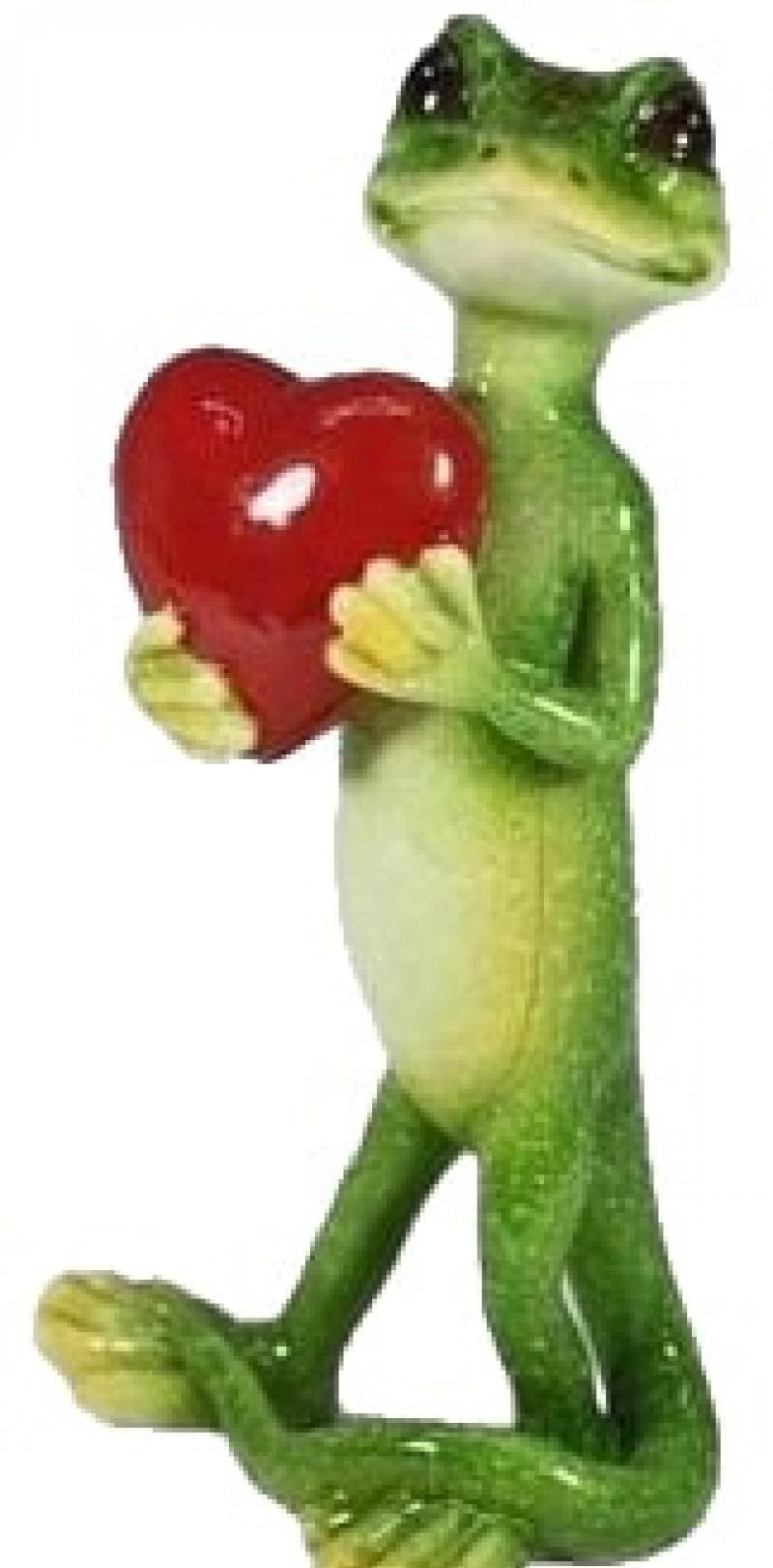Gecko Holding Heart – Bigga Trees